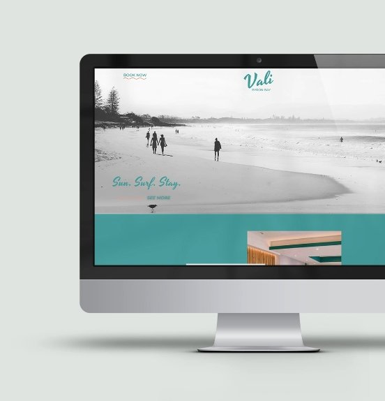 Render of Vali Website